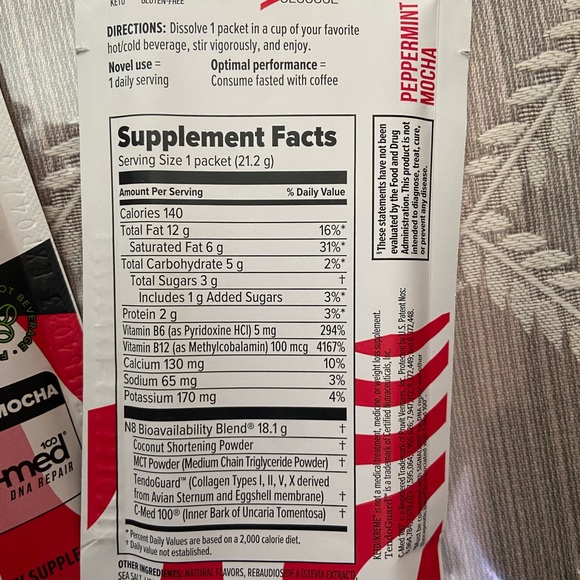 Pruvit keto kreme peppermint mocha 9 packets - Picture 3 of 3